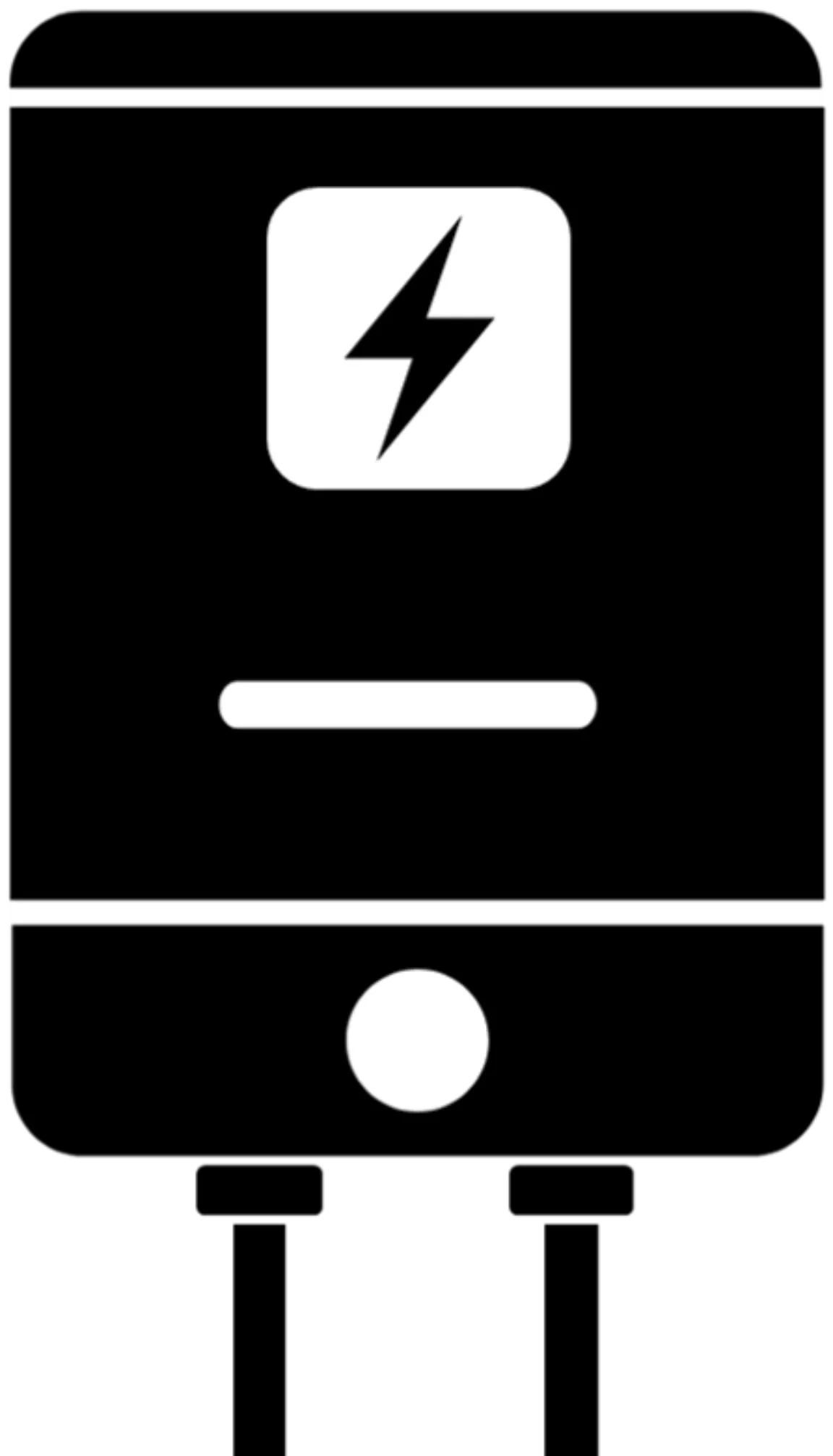Electric water heater icon