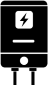 Electric water heater icon