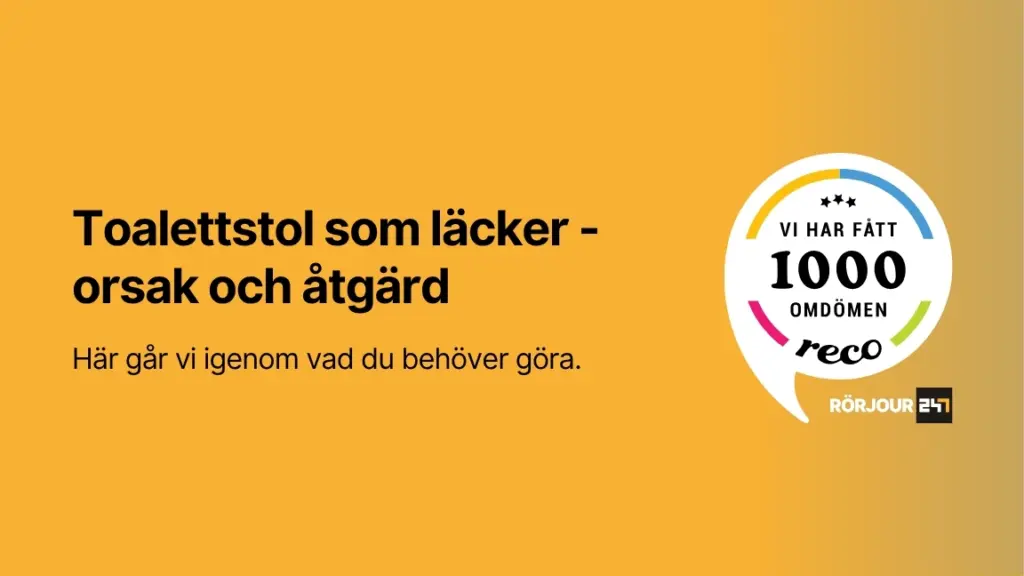 Toalettstol som lacker orsak och atgard