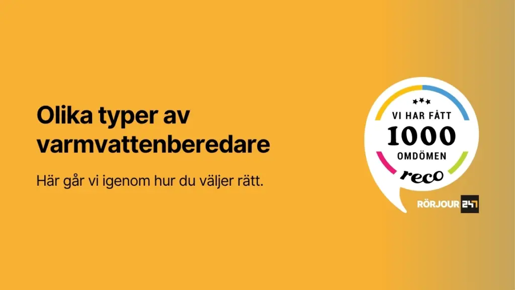 Olika typer av varmvattenberedare