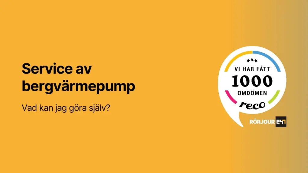 Service av bergvarmepump