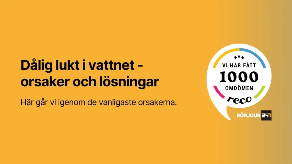 Dalig lukt i vattnet orsaker och losningar