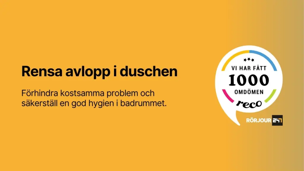 Rensa avlopp i duschen
