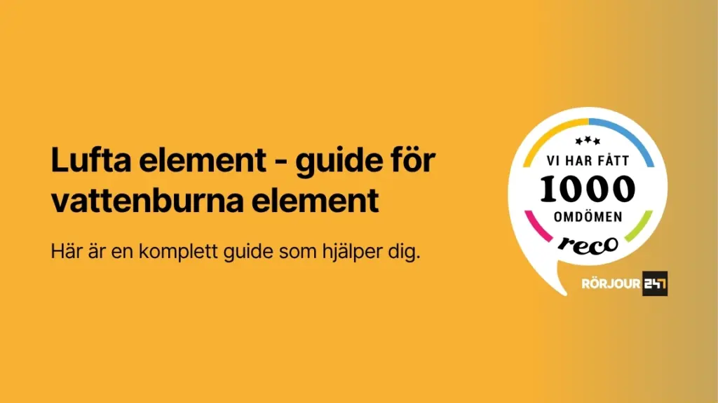 Lufta element guide for vattenburna element
