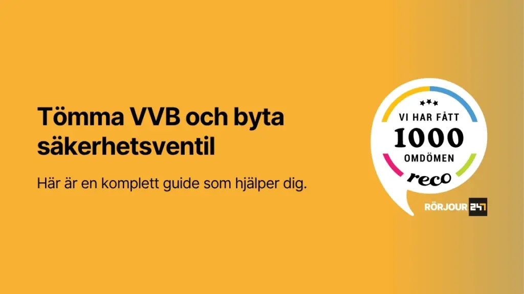 Tomma VVB och byta sakerhetsventil