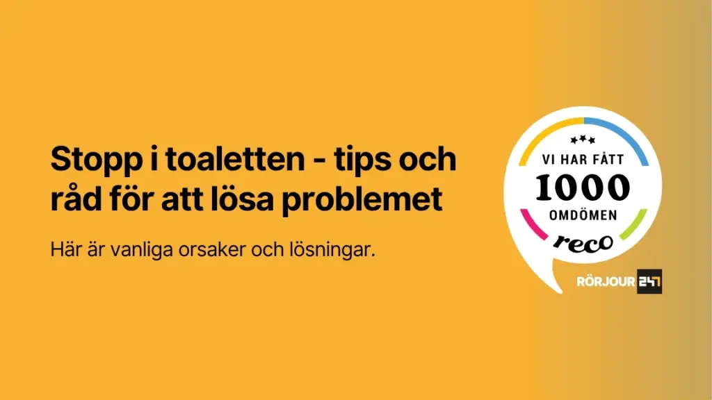 Stopp i toaletten tips och rad for att losa problemet