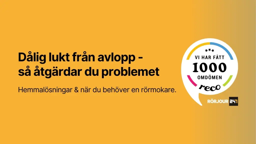 Dalig lukt fran avlopp sa atgardar du problemet