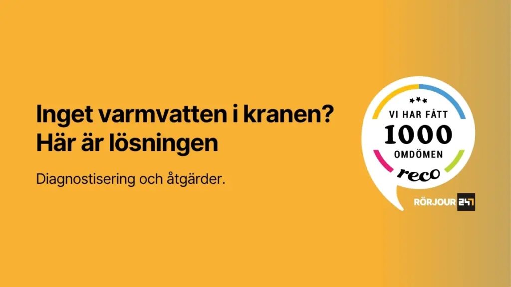 Inget varmvatten i kranen Har ar losningen