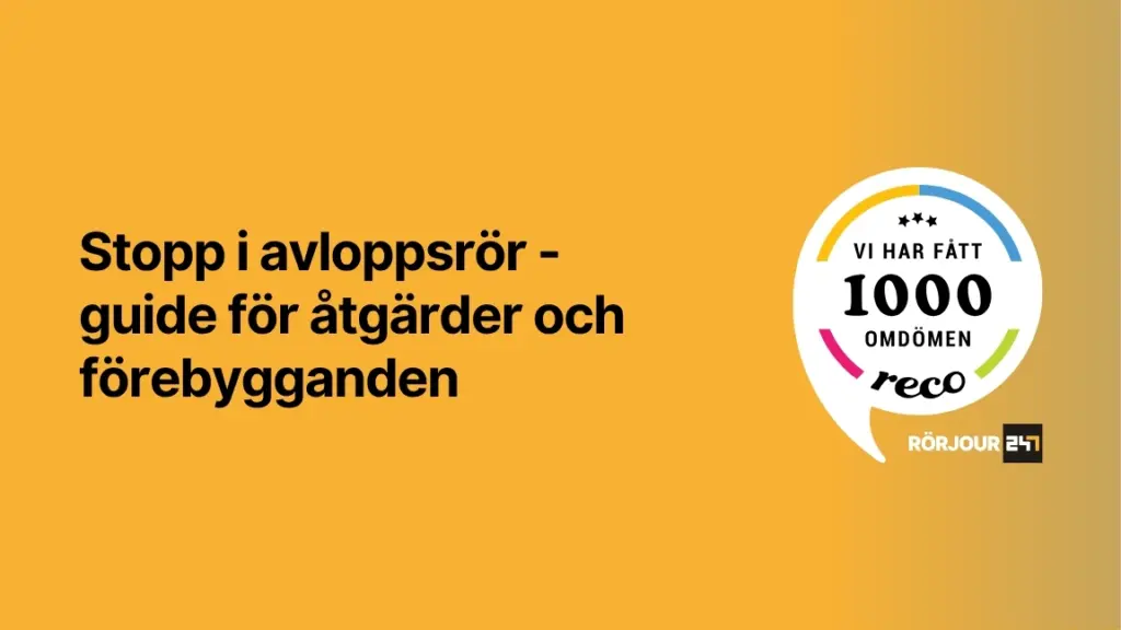 Stopp i avloppsror guide for atgarder och forebygganden