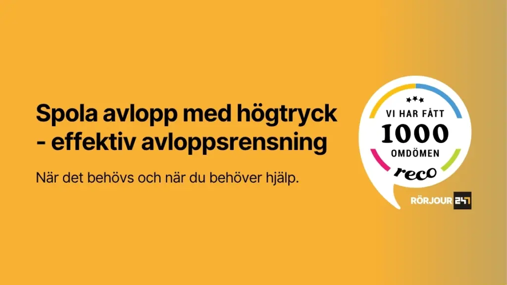 Spola avlopp med hogtryck effektiv avloppsrensning