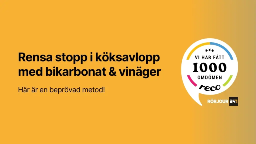 Rensa stopp i koksavlopp med bikarbonat och vinager