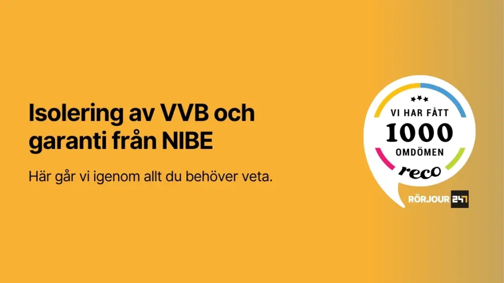 Isolering av VVB och garanti fran NIBE