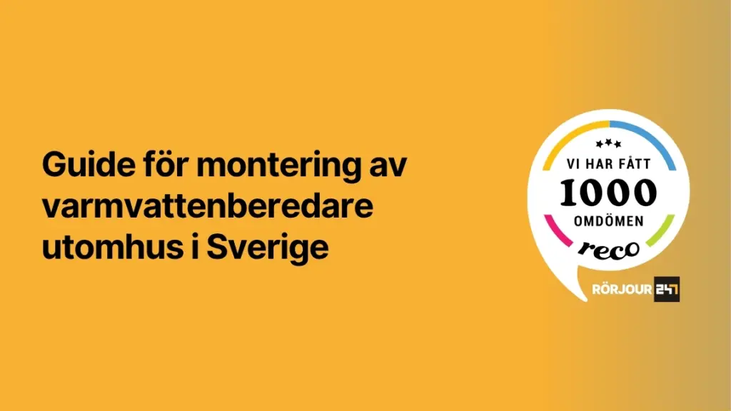 Guide for monteirng av varmvattenberedare utomhus i Sverige