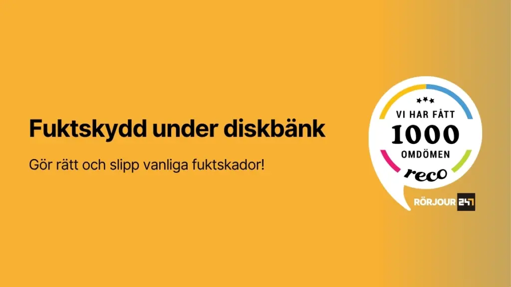 Fuktskydd under diskbank