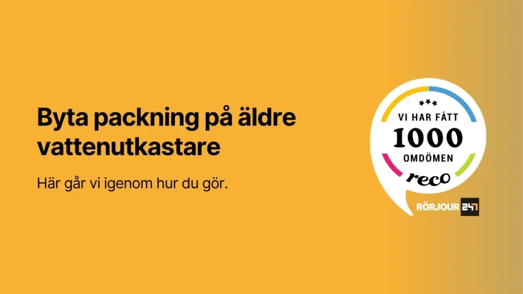 Byta packning pa aldre vattenutkastare