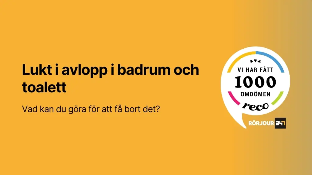 Lukt i avlopp i badrum och toalett