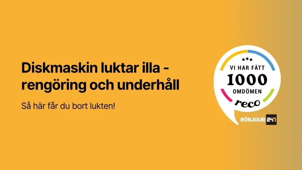 Diskmaskin luktar illa rengoring och underhall