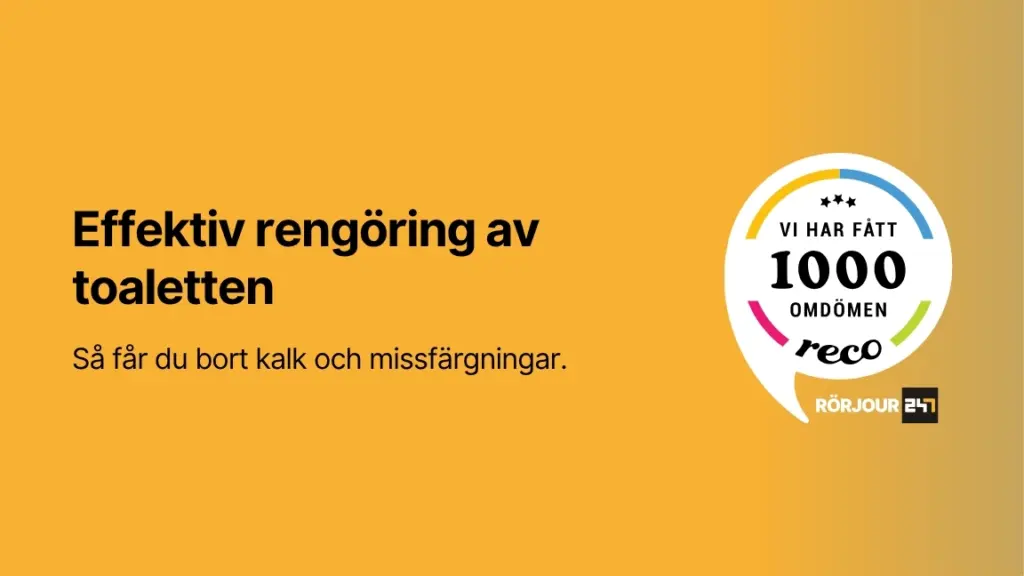 Effektiv rengoring av toaletten