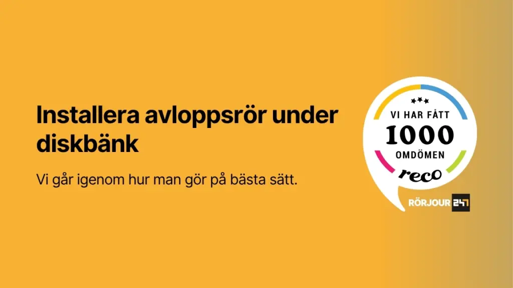 Installera avloppsror under diskbank