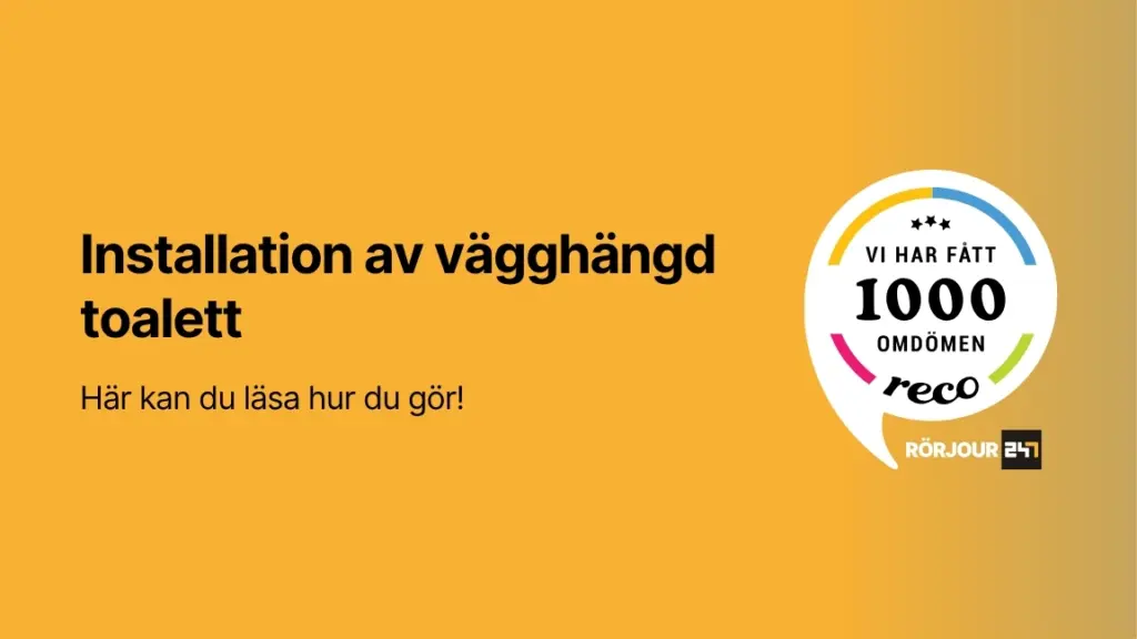 Installation av vagghangd toalett
