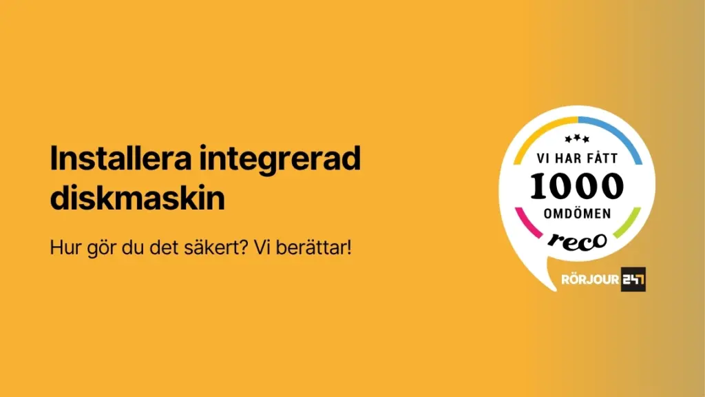Installera integrerad diskmaskin