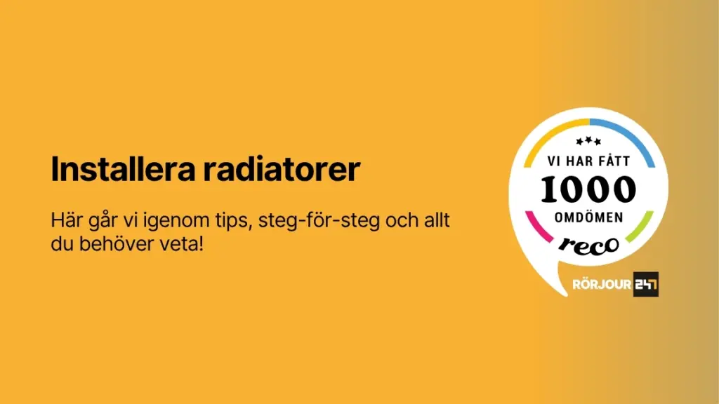 Installera radiatorer