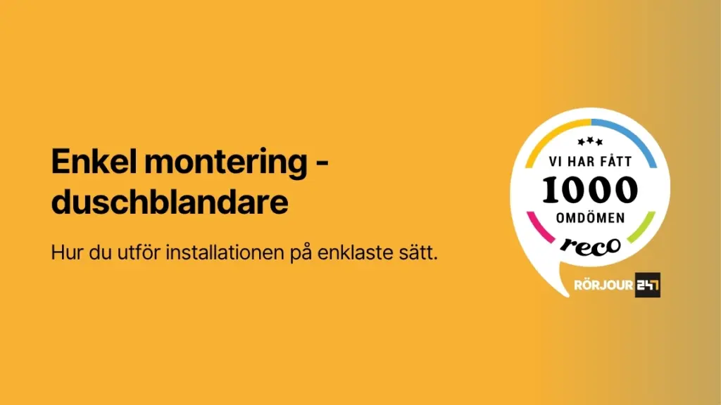 Enkel montering duschblandare