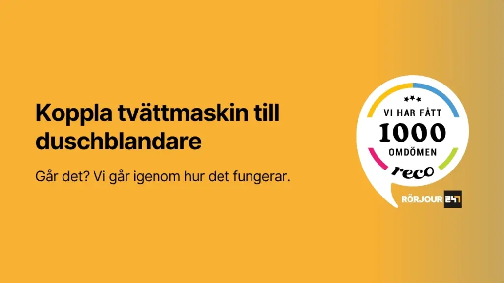Koppla tvattmaskin till duschblandare