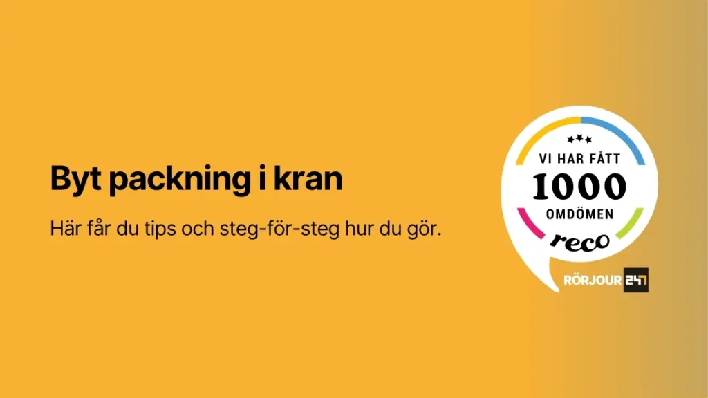 Byt packning i kran