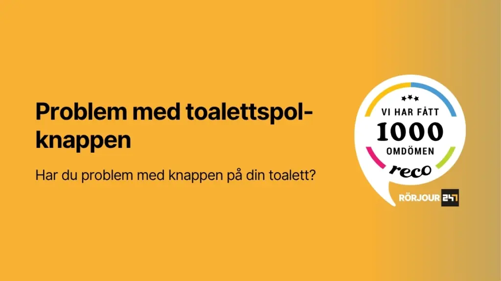 Problem med toalettspolknappen