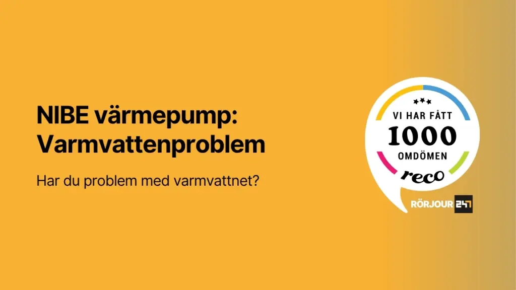 NIBE varmepump Varmvattenproblem