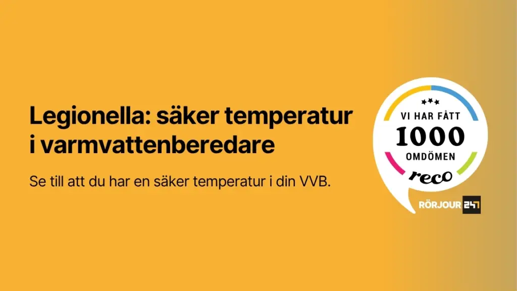 Legionella saker temperatur i varmvattenberedare