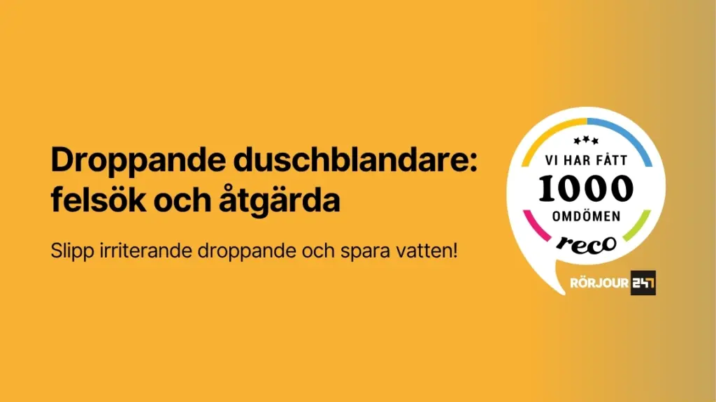 Droppande duschblandare felsok och atgarda