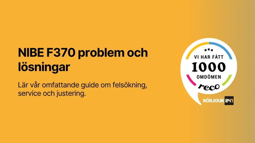 NIBE F370 problem och losningar