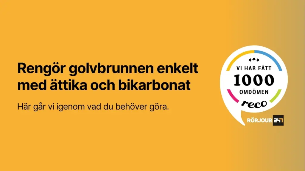 Rengor golvbrunnen enkelt med attika och bikarbonat