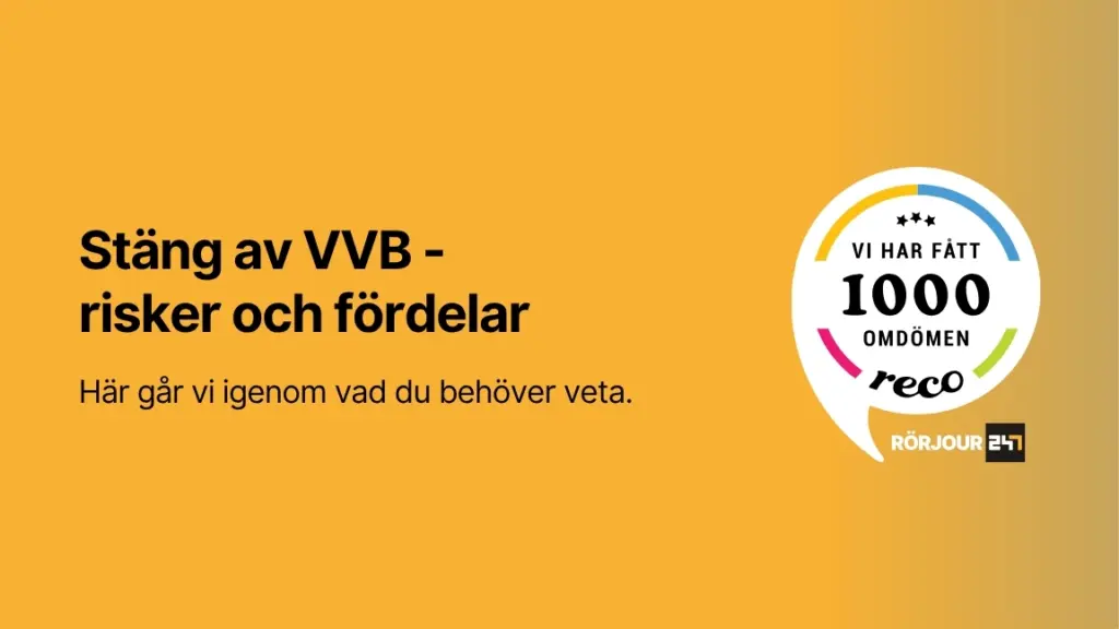 Stang av varmvattenberedare risker och fordelar