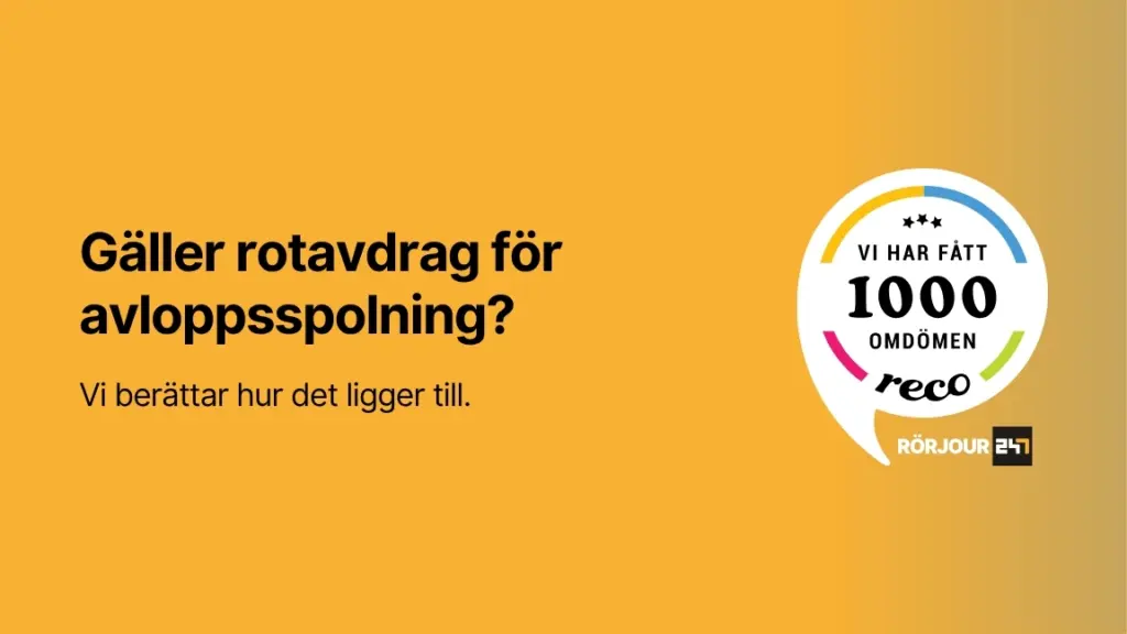 Galler rotavdrag for avloppsspolning