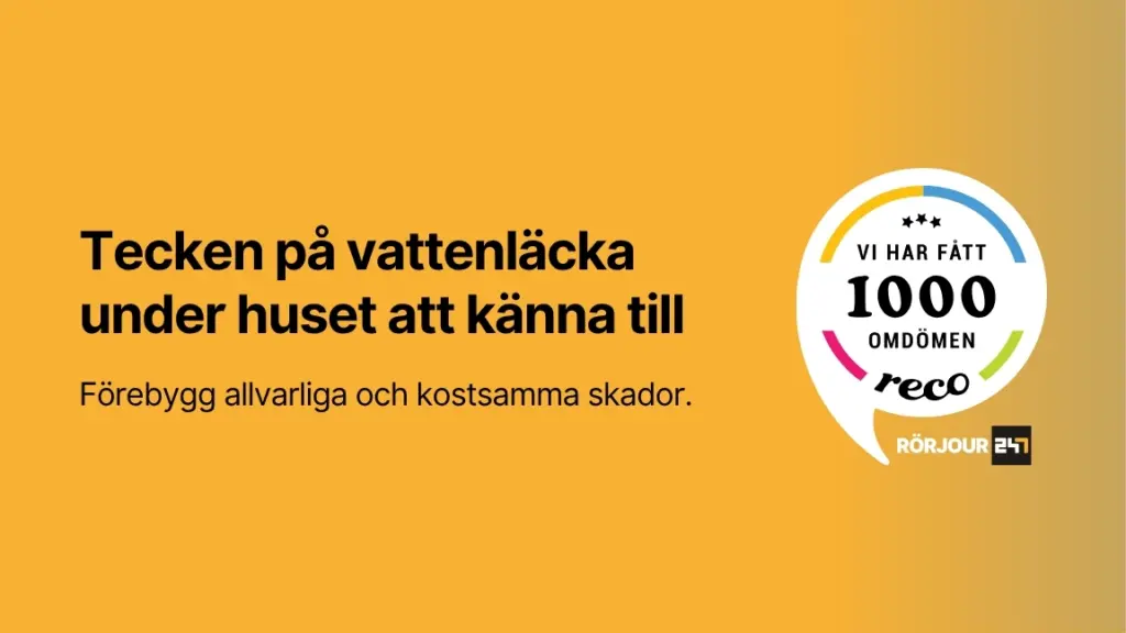 Tecken pa vattenlacka under huset att kanna till