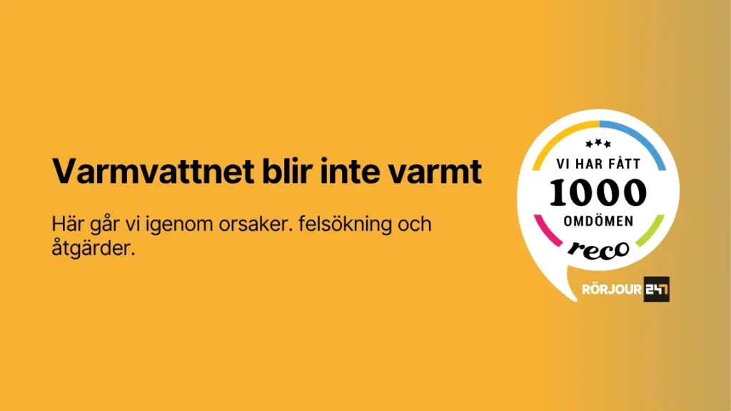 Varmvattnet blir inte varmt