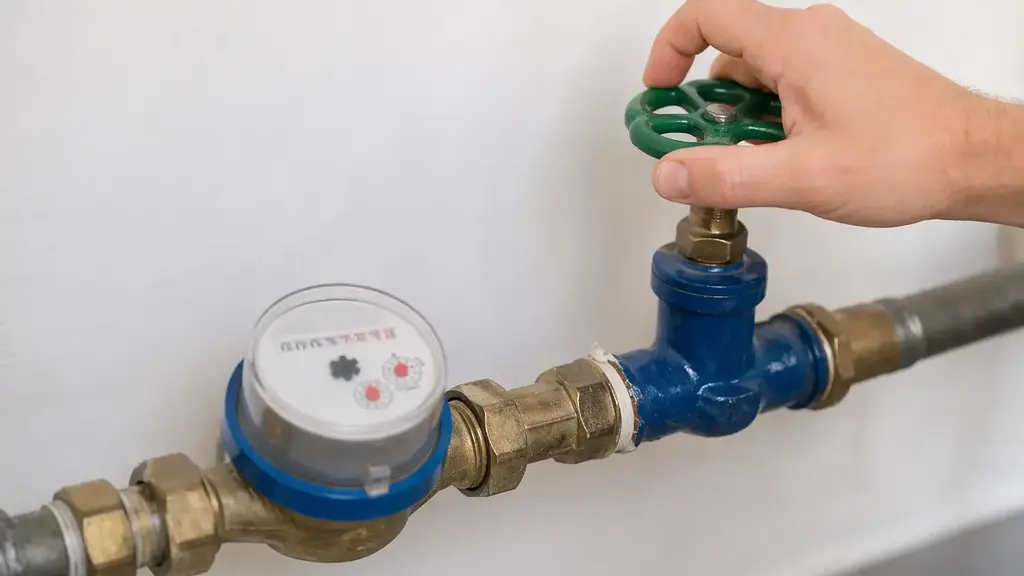 Intensivt skruvande på vattenmatarkonsol