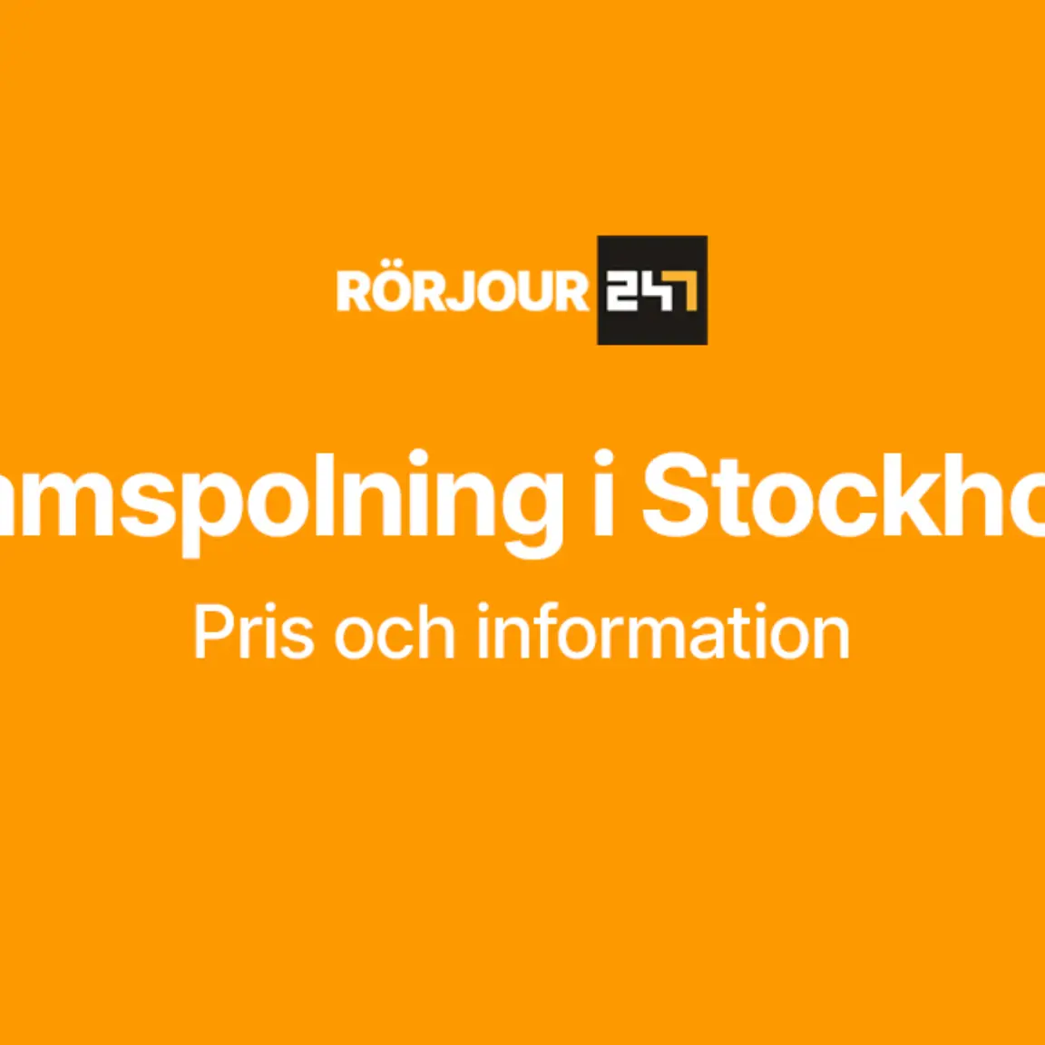 Stamspolning i stockholm