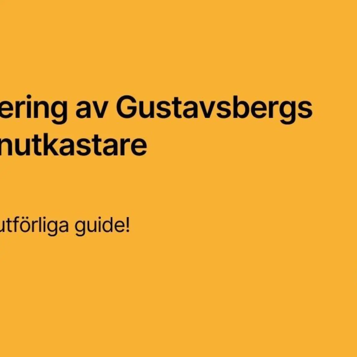 Gustavsbergs vattenutkastare