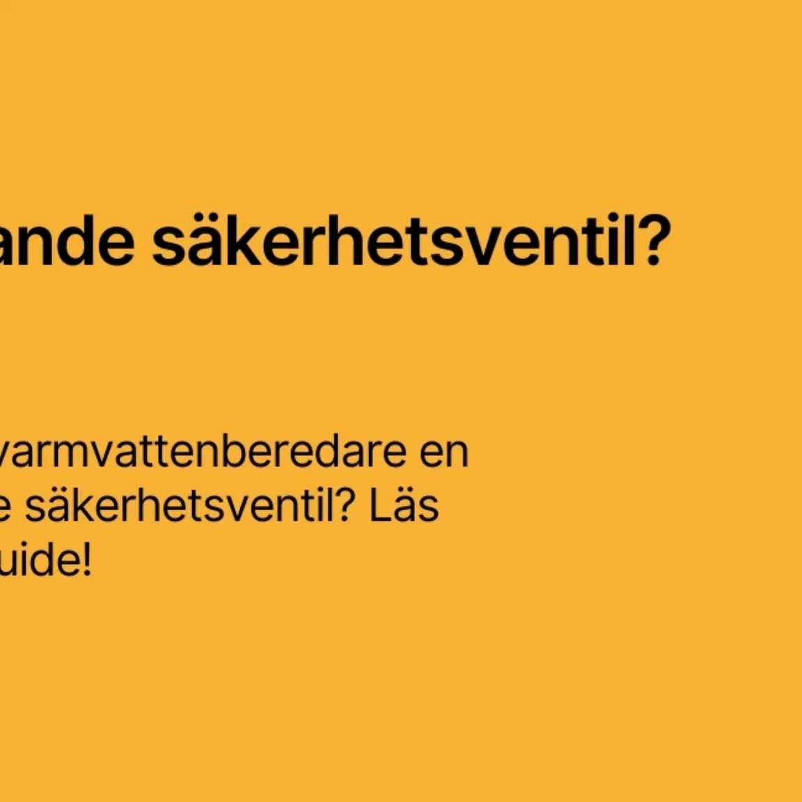 Lackande sakerhetsventil