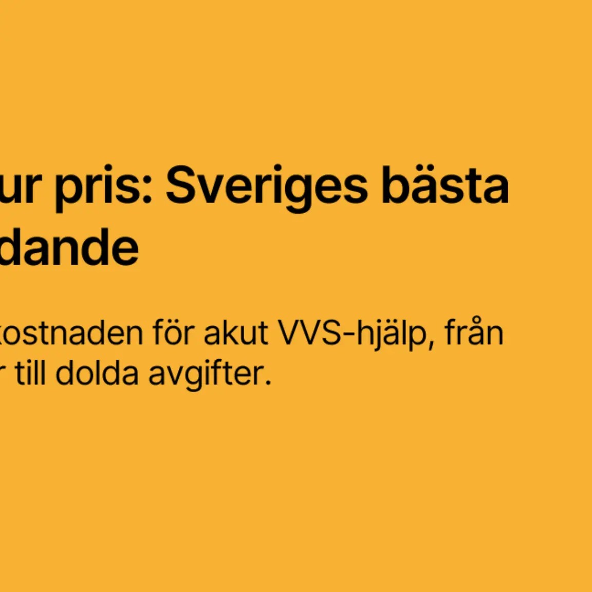 Rorjour pris Sveriges basta erbjudande 1