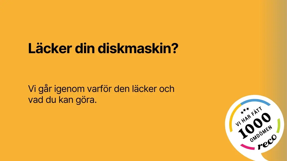 Lacker din diskmaskin