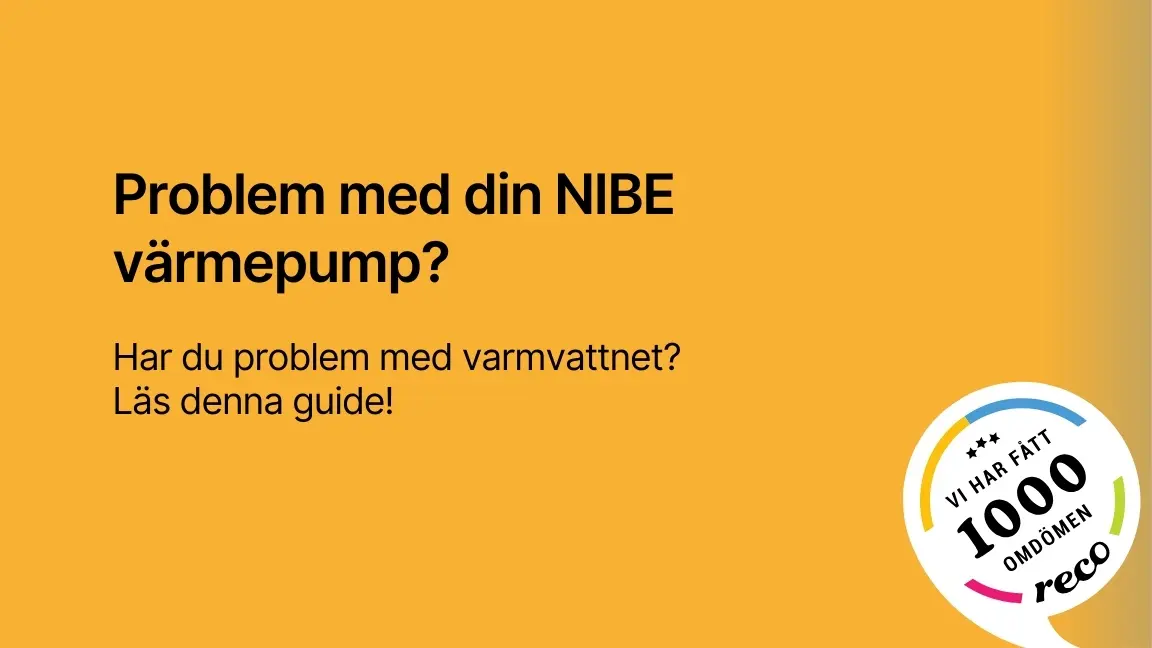 Problem med din NIBE varmepump