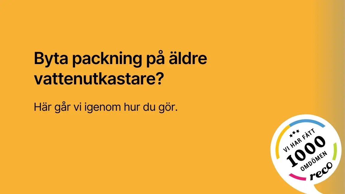 Byta packning pa aldre vattenutkastare