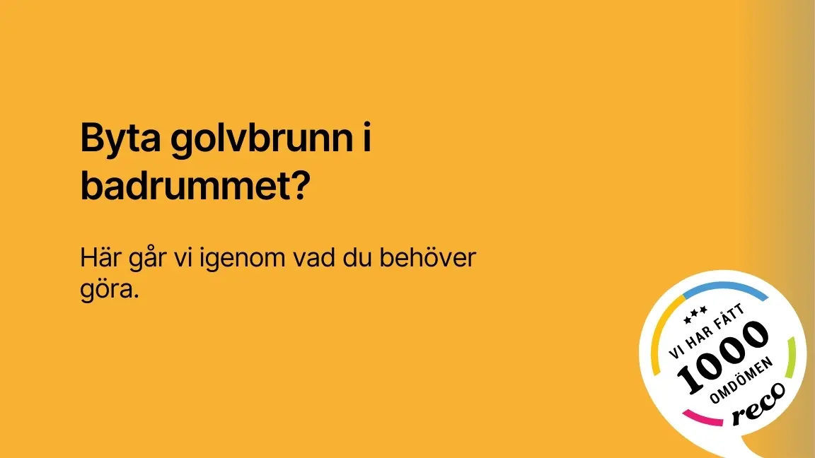 Byta golvbrunn i badrummet