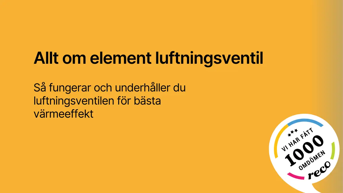 Element luftningsventil