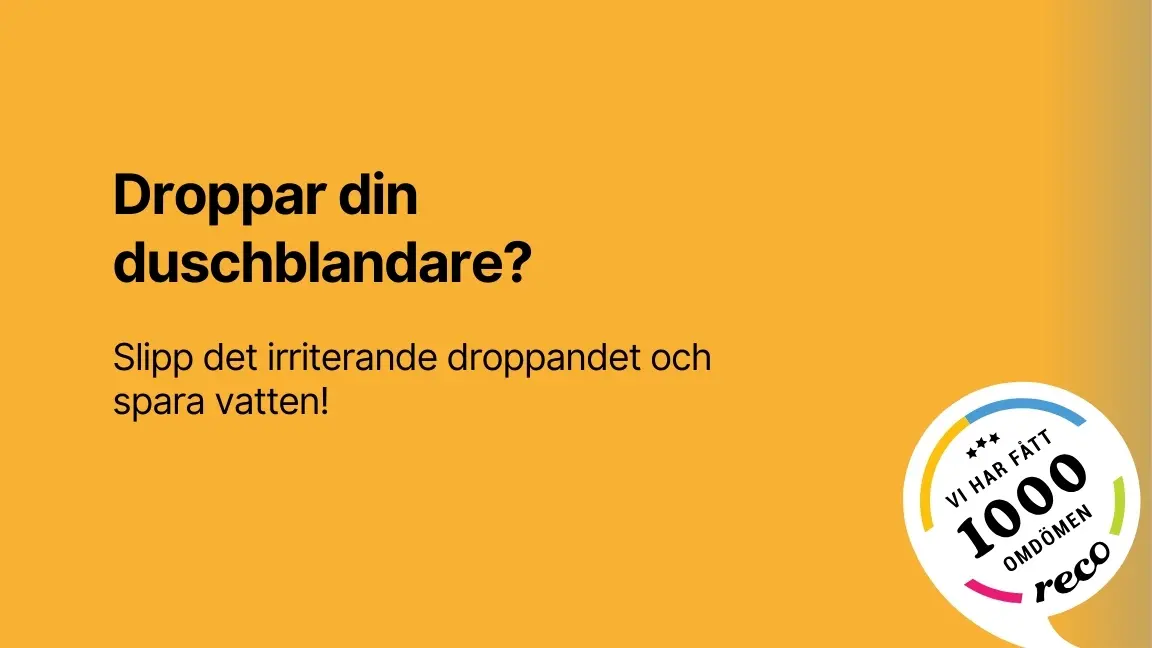 Droppar din duschblandare